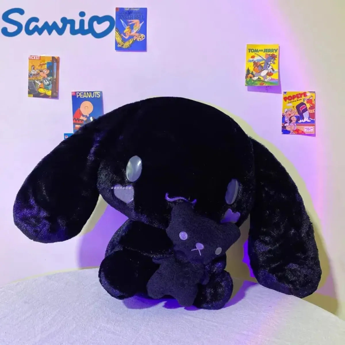 Sanrio Black Cinnamoroll Plush Toy - Kawaii Stuffed Animal