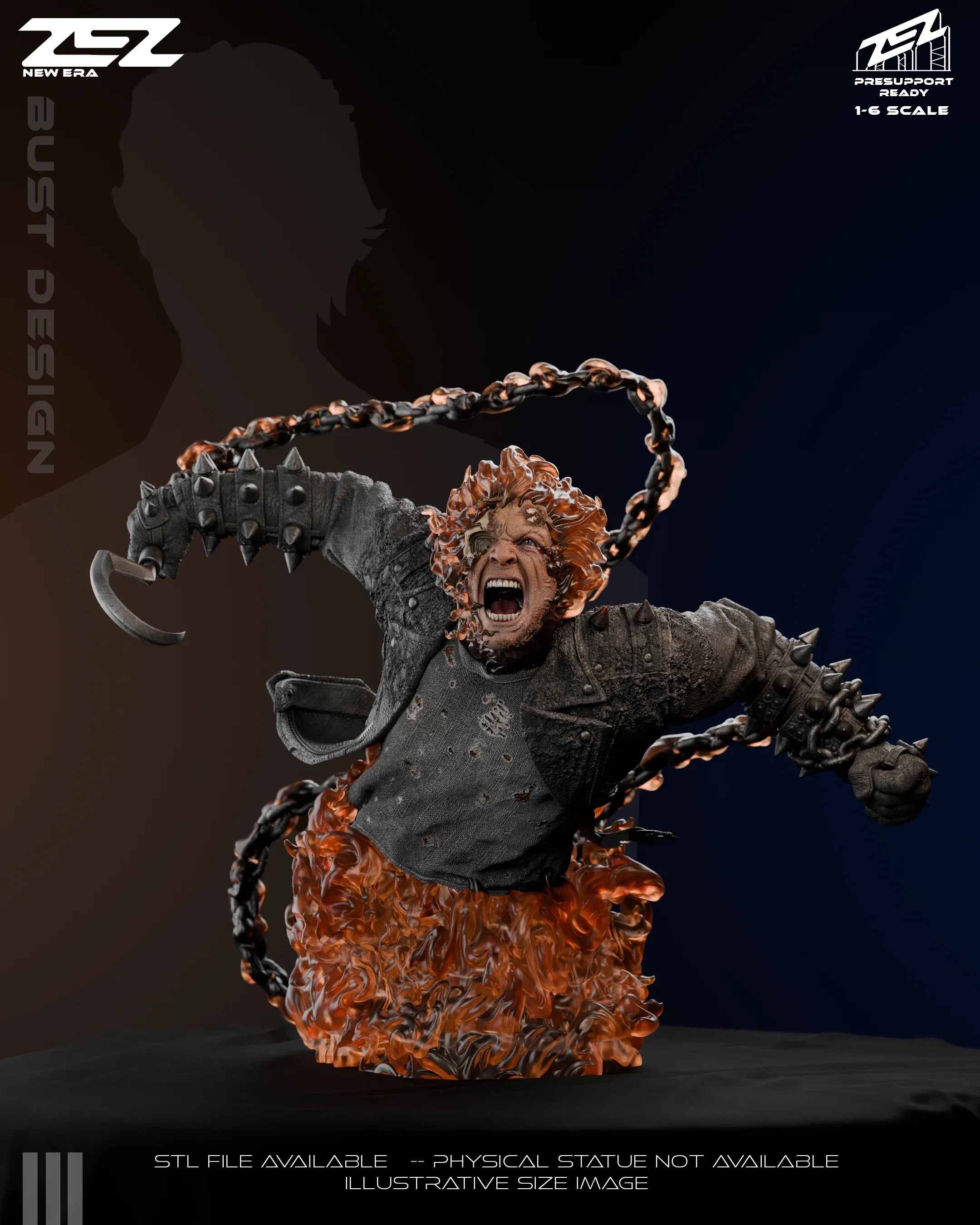 Ghost Rider - Marvel Comics  - 1:6 Scale, Bust
