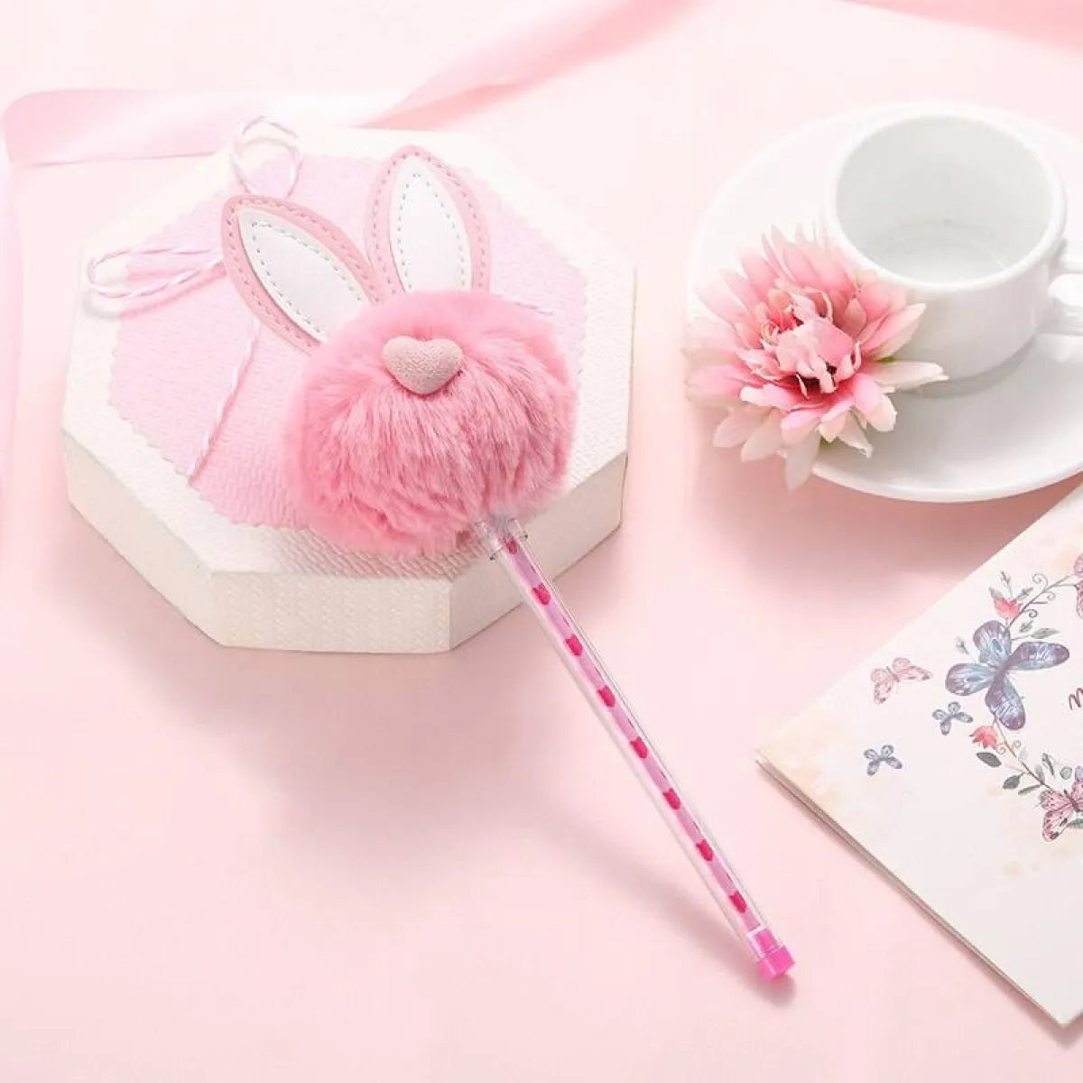 1X Candy Plush Rabbit Gel Pen