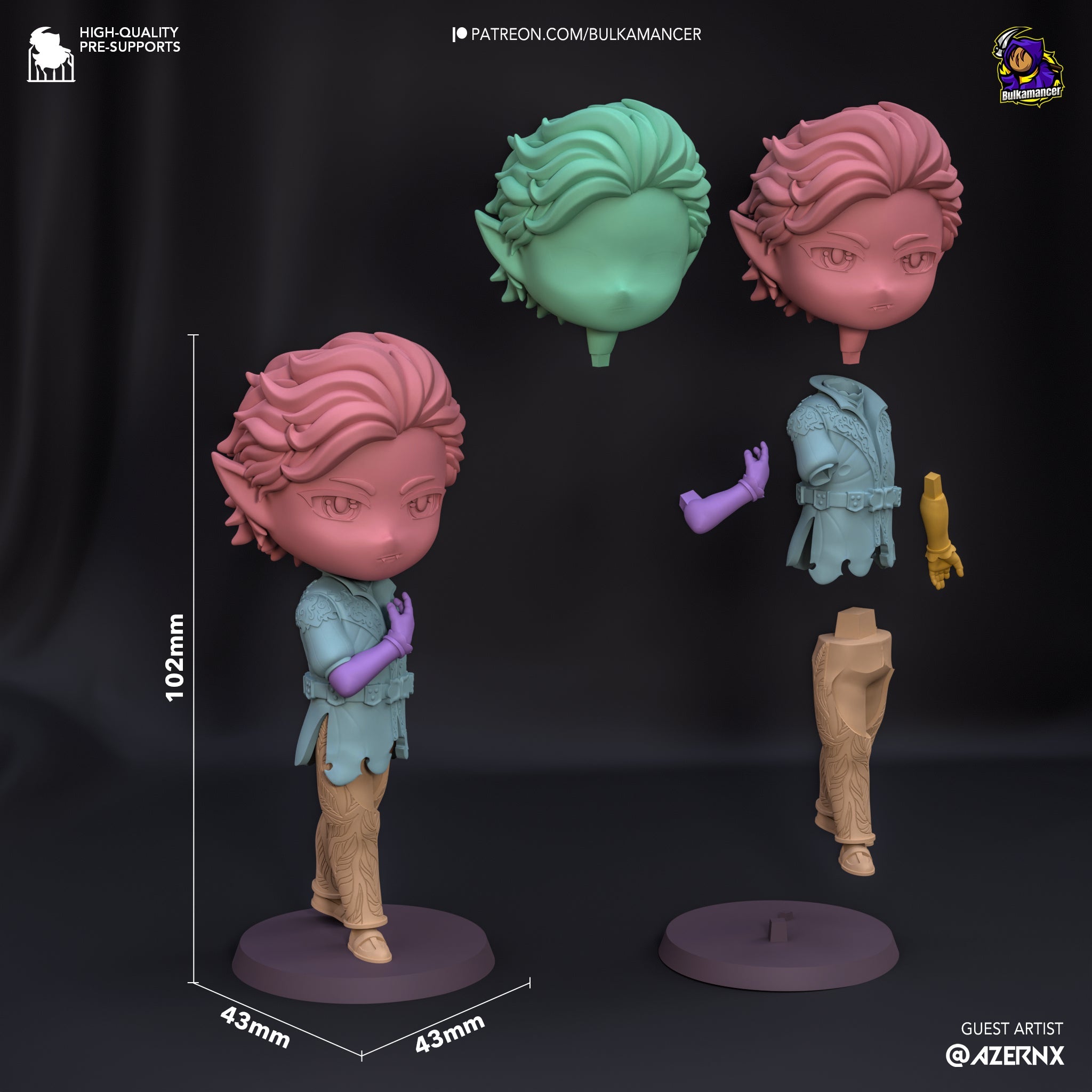 Chibi Astarion -  Baldur's Gate Figure