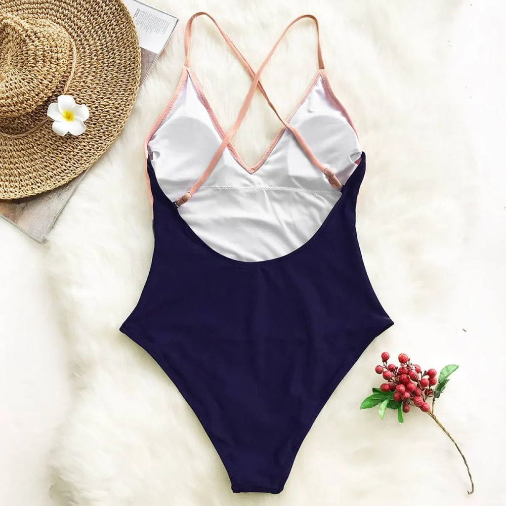 Cross Block One Piece