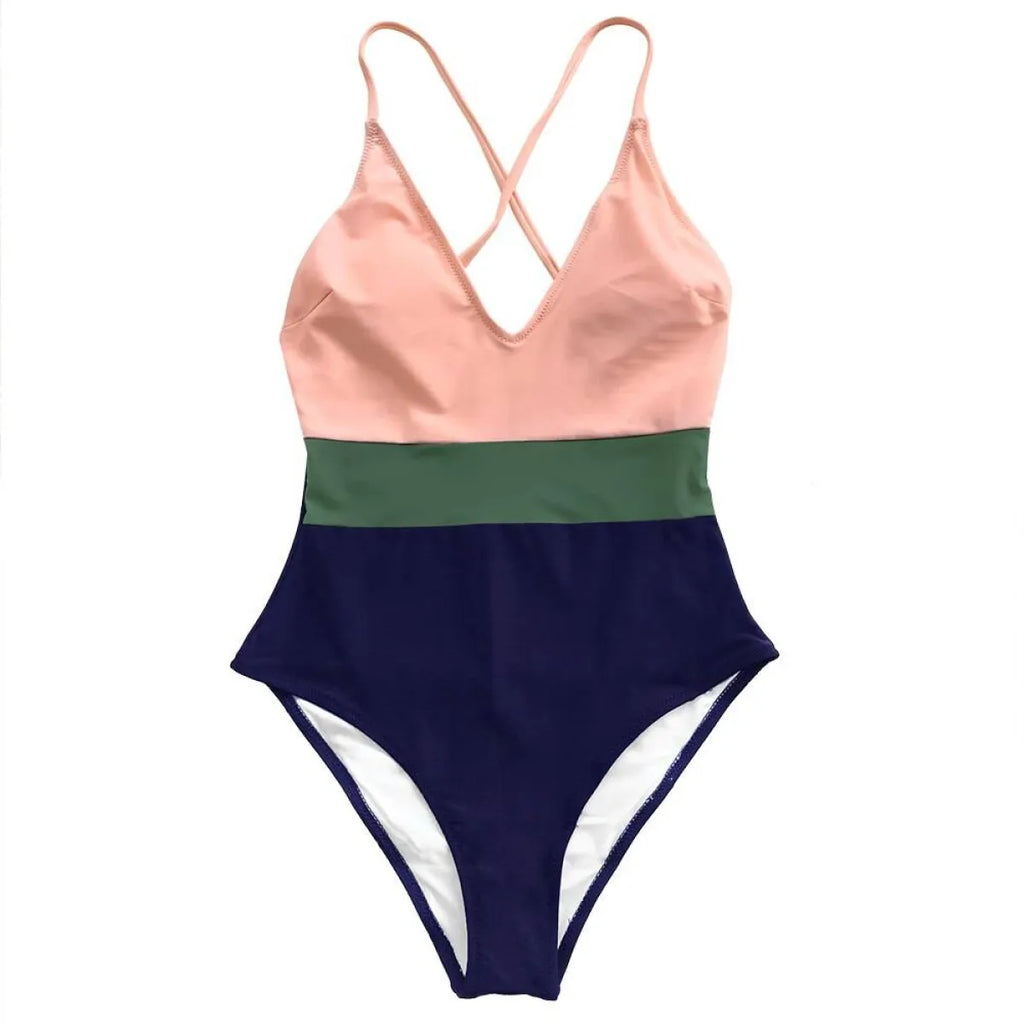 Cross Block One Piece