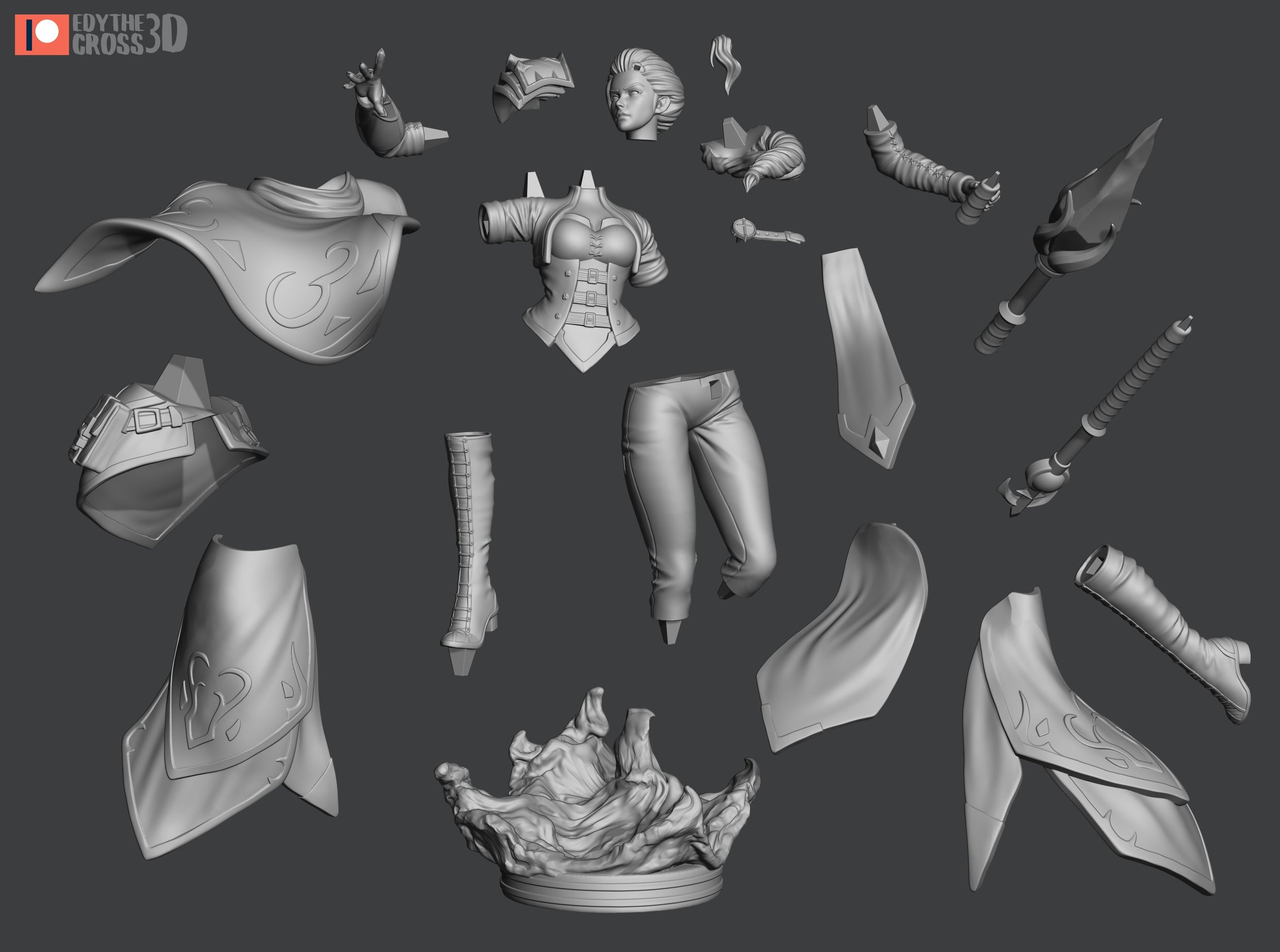 Jaina Proudmoore - World of Warcraft - 75mm, 1:10 scale