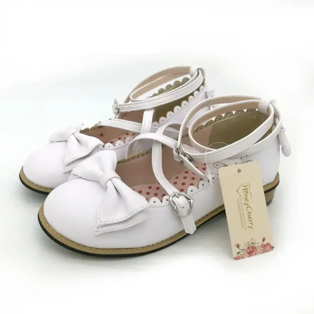 Cute Cross-Strap Flats - Princess Party Shoes