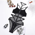 Sexy Dark Academia Gothic Hollow-Out Bodysuit