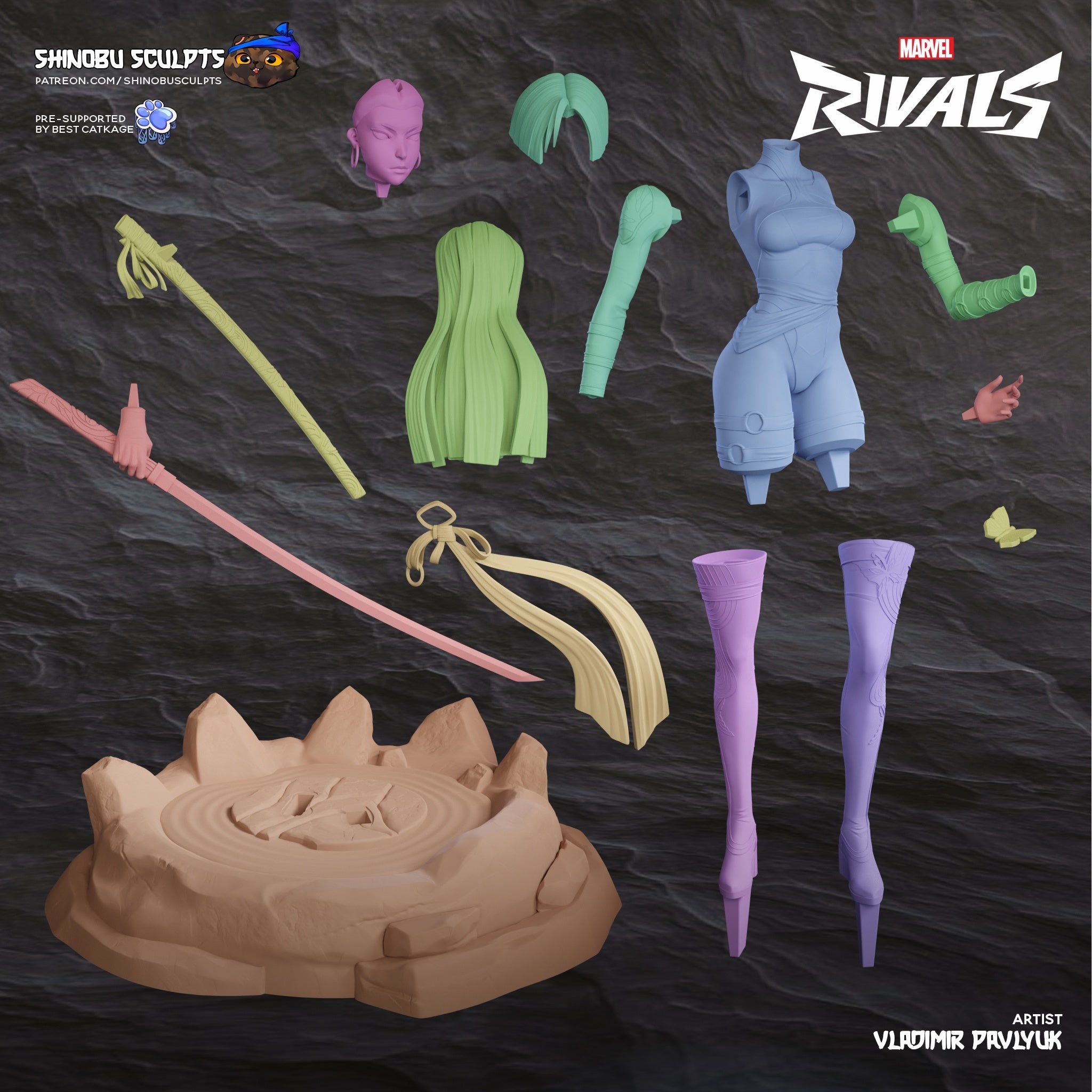 Psylocke  - Marvel Rivals - 1:8 Scale