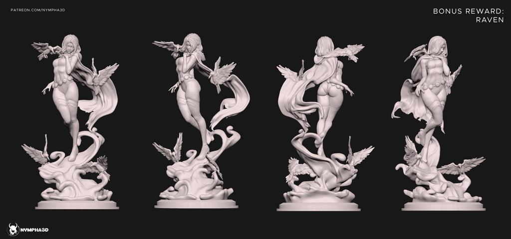 Raven - Teen Titans - DC Comics (SFW/NSFW 18+ Only) - 1:6 Scale Figure