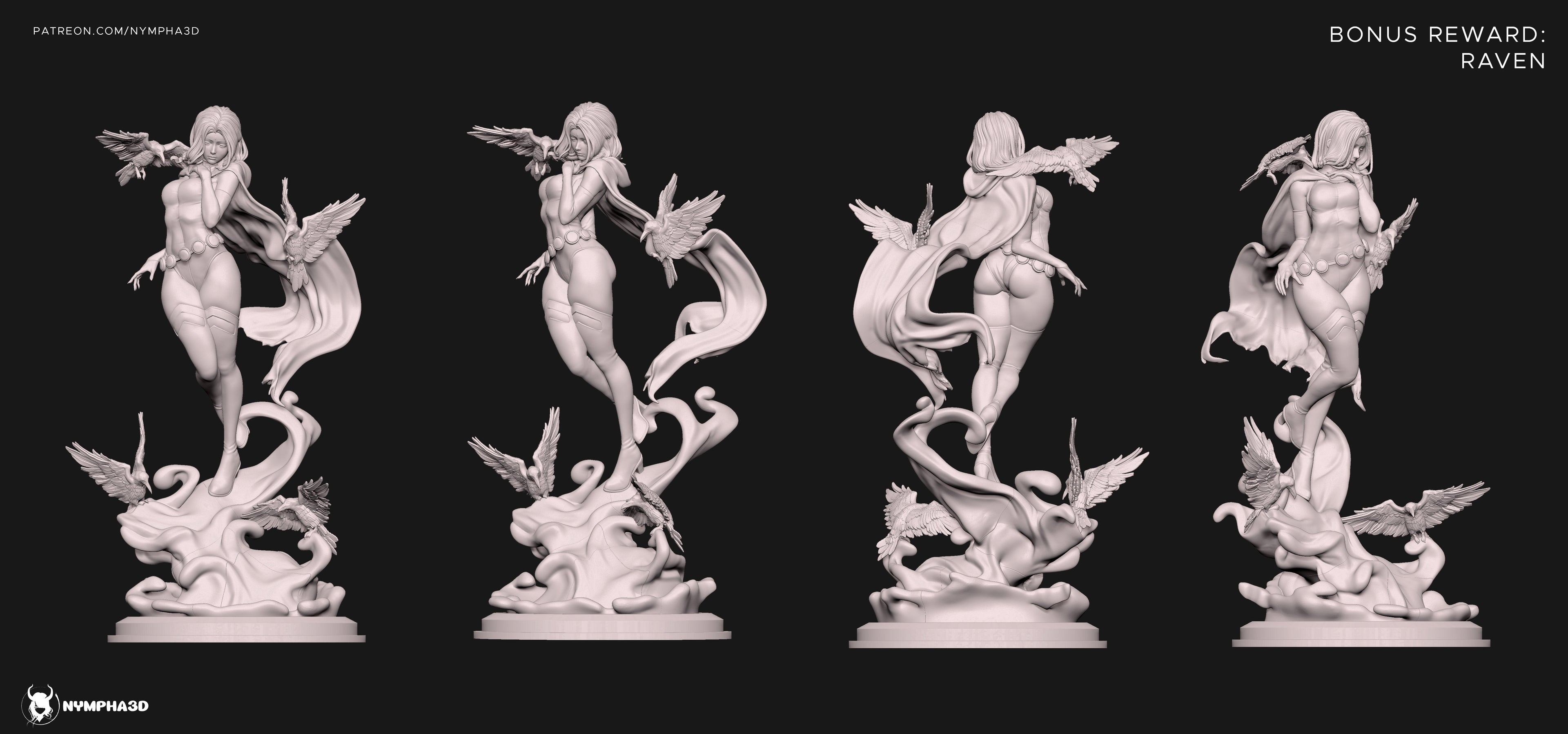 Raven - Teen Titans - DC Comics (SFW/NSFW 18+ Only) - 1:6 Scale Figure