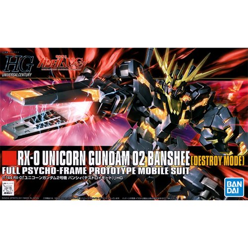 Gundam Unicorn 02 Banshee Destroy Mode High Grade 1:144 Scale Model Kit