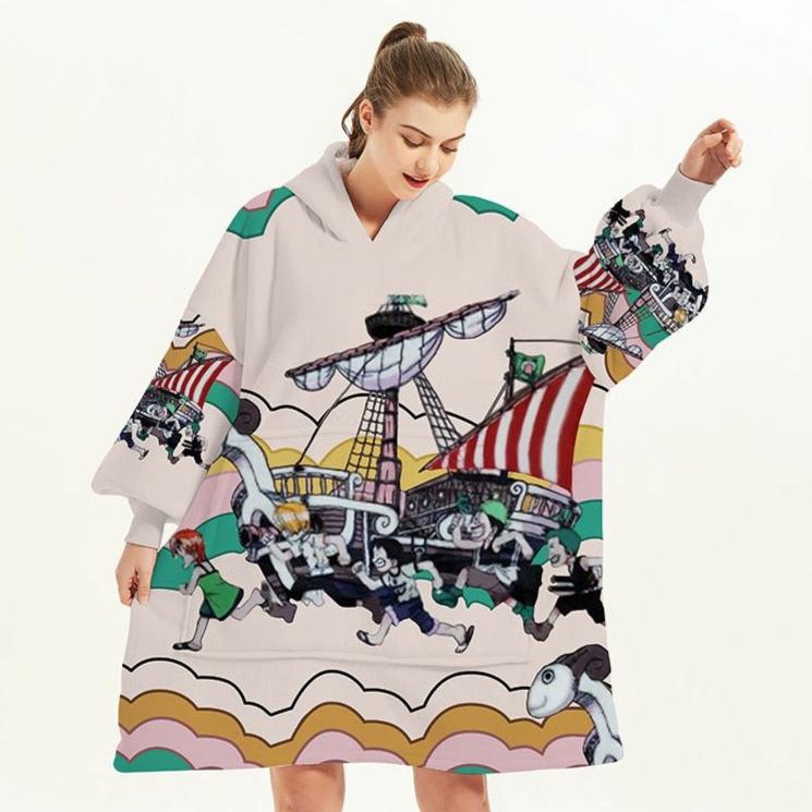 onepiece Wearable Blanket Hoodie for Kids & Adults | OLM Toys