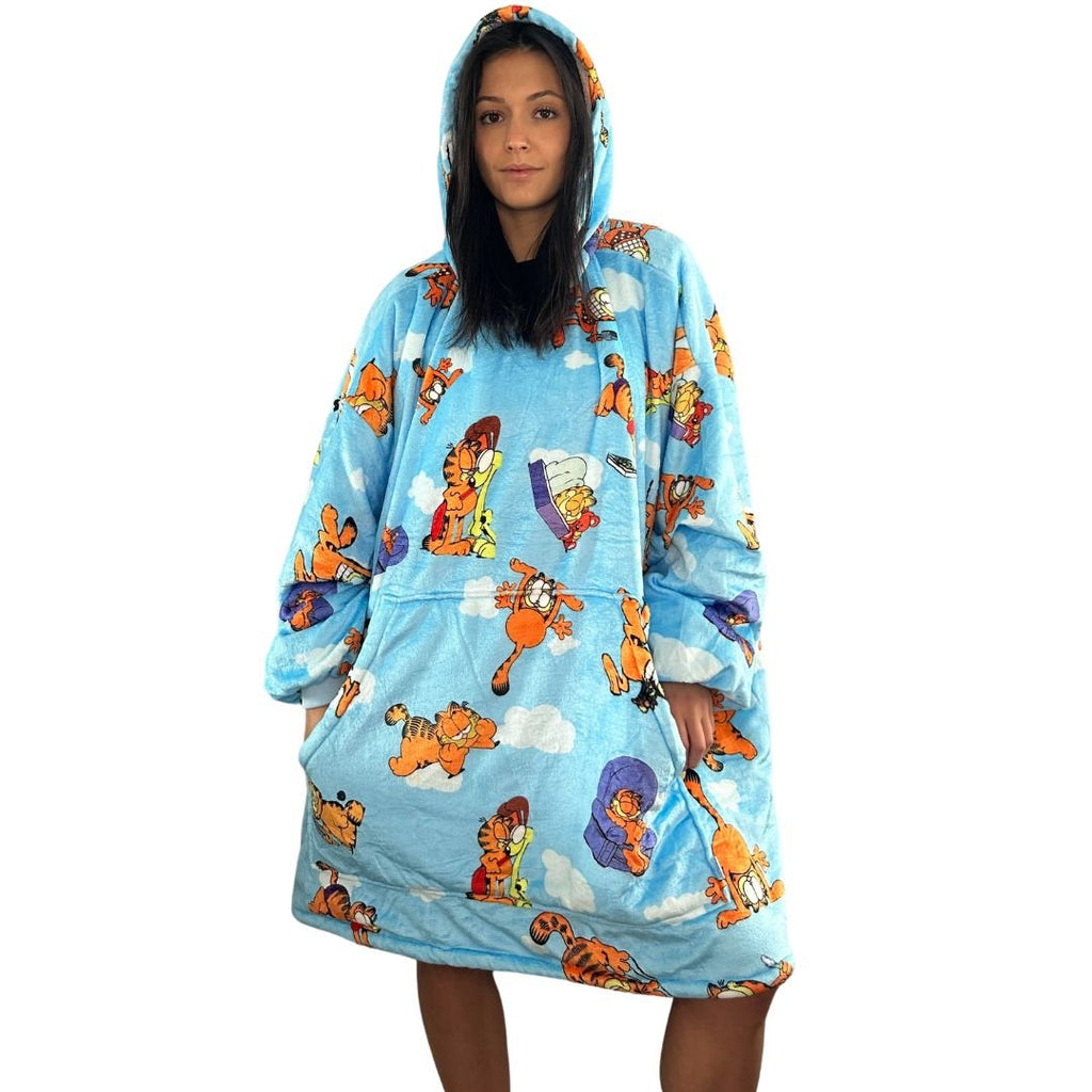 Garfield Wearable Blanket Hoodie for Kids & Adults