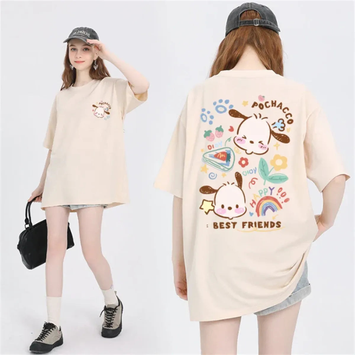 Harajuku Anime Graphic T-Shirt