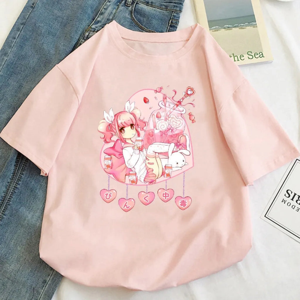 Sexy Harajuku Anime Girl Shirt