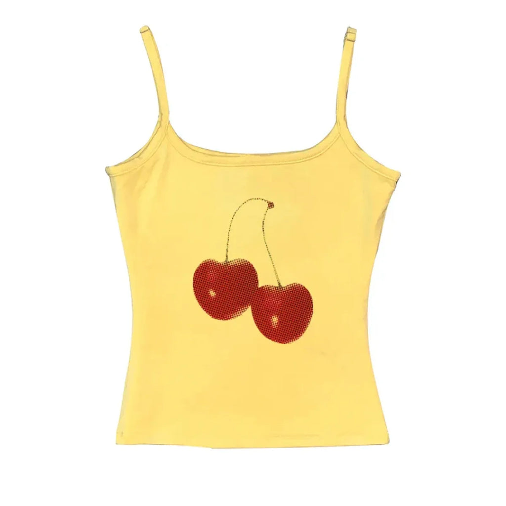 Harajuku Cherry Graphic Print T-Shirt
