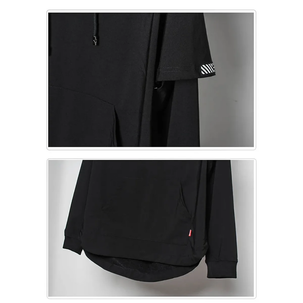 Harajuku Layered Techwear Hoodie
