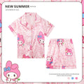 Anime Sanrio Kids Ice Silk Pajamas