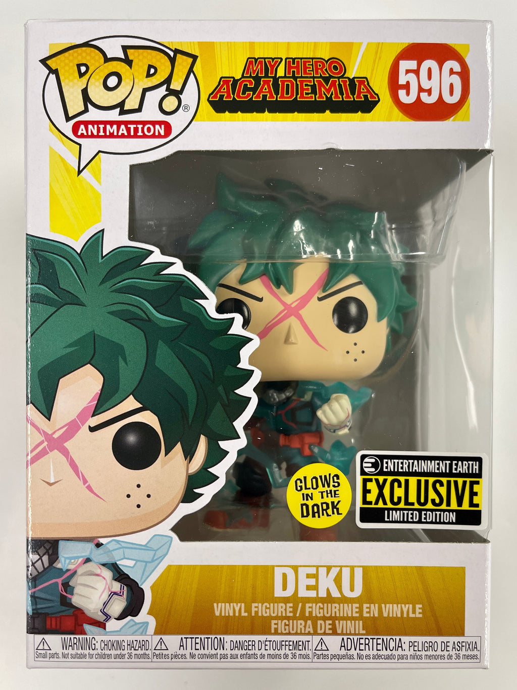 Funko Pop! Deku (Full Cowling) #596 My Hero Academia MHA 2019 EE Glow Exclusive