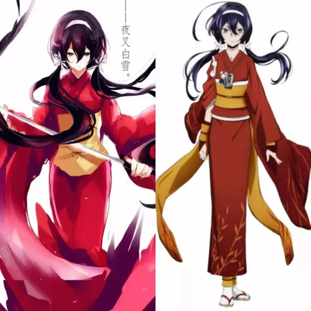 Izumi Kyouka Cosplay Costume – Bungou Stray Dogs Kimono with Wig