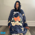 Kakashi Hatake Wearable Blanket Hoodie for Kids & Adults