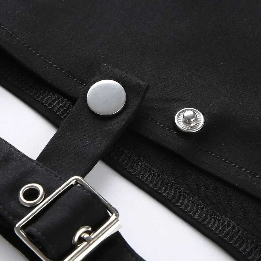 Hollow Out Punk Shorts