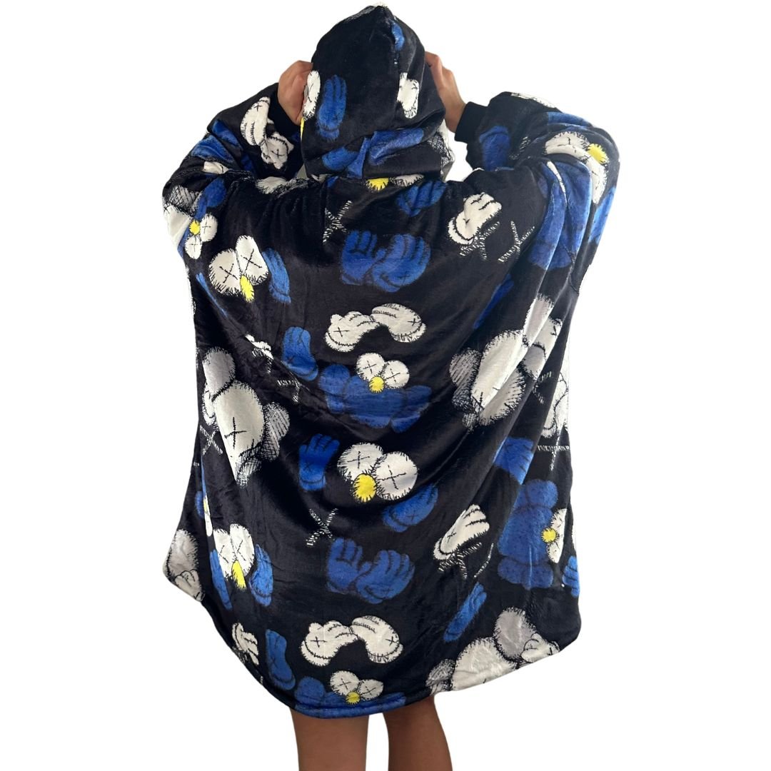 KAWS & ELMO Wearable Blanket Hoodie for Kids & Adults