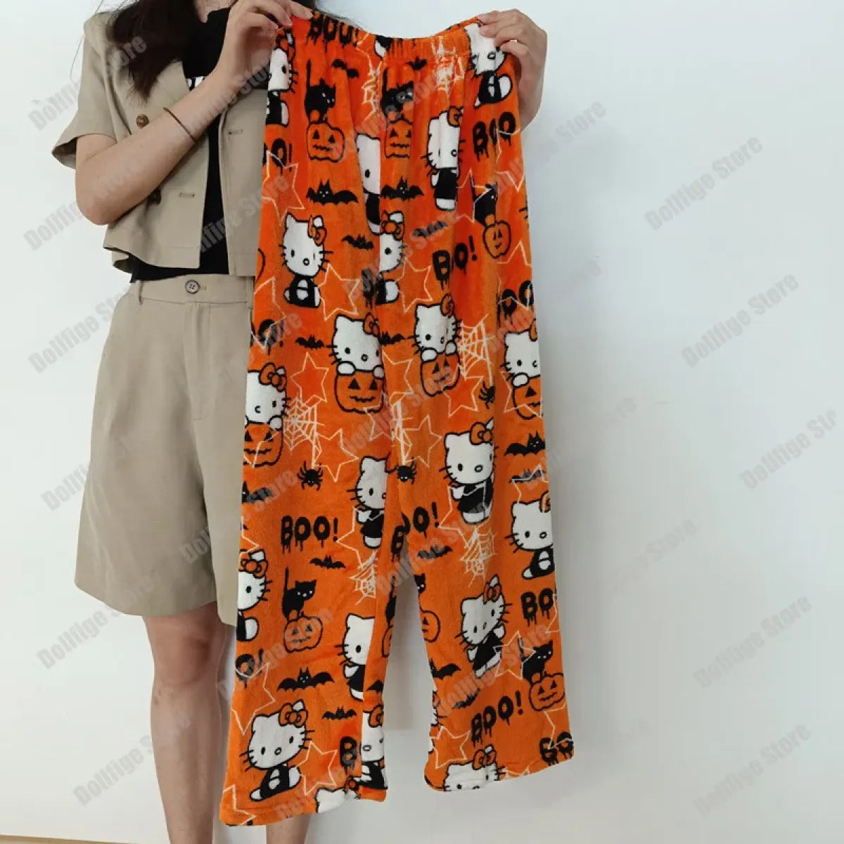 Cozy Kitty Flannel Pajamas - Cute Autumn Home Wear