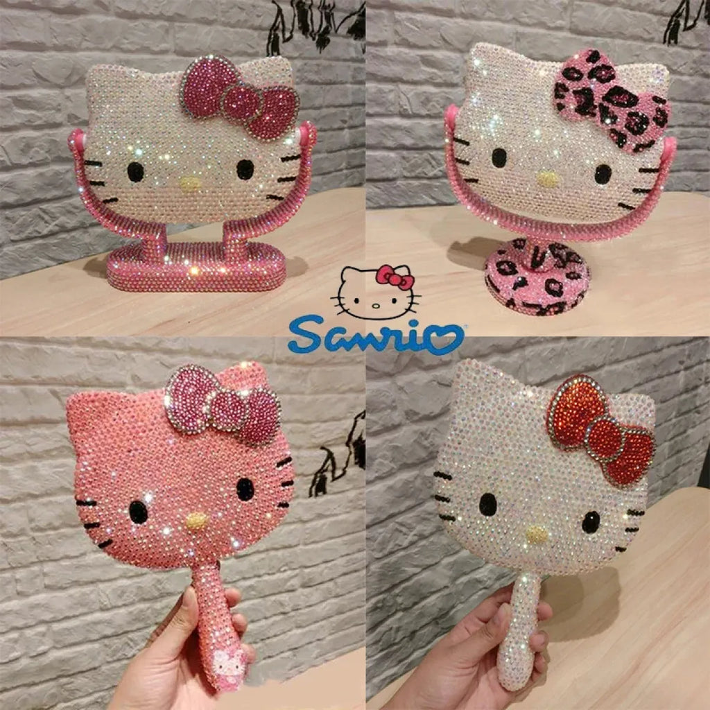 Hello Kitty Rhinestone Bling Makeup Mirror