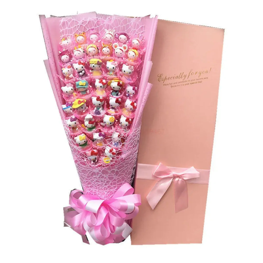 LED Light Hello Kitty Bouquet - My Melody, Cinnamoroll, Kuromi Edition