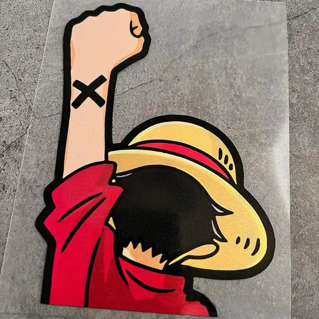 One Piece Luffy Car Sticker - Decorative Bumper Sticker