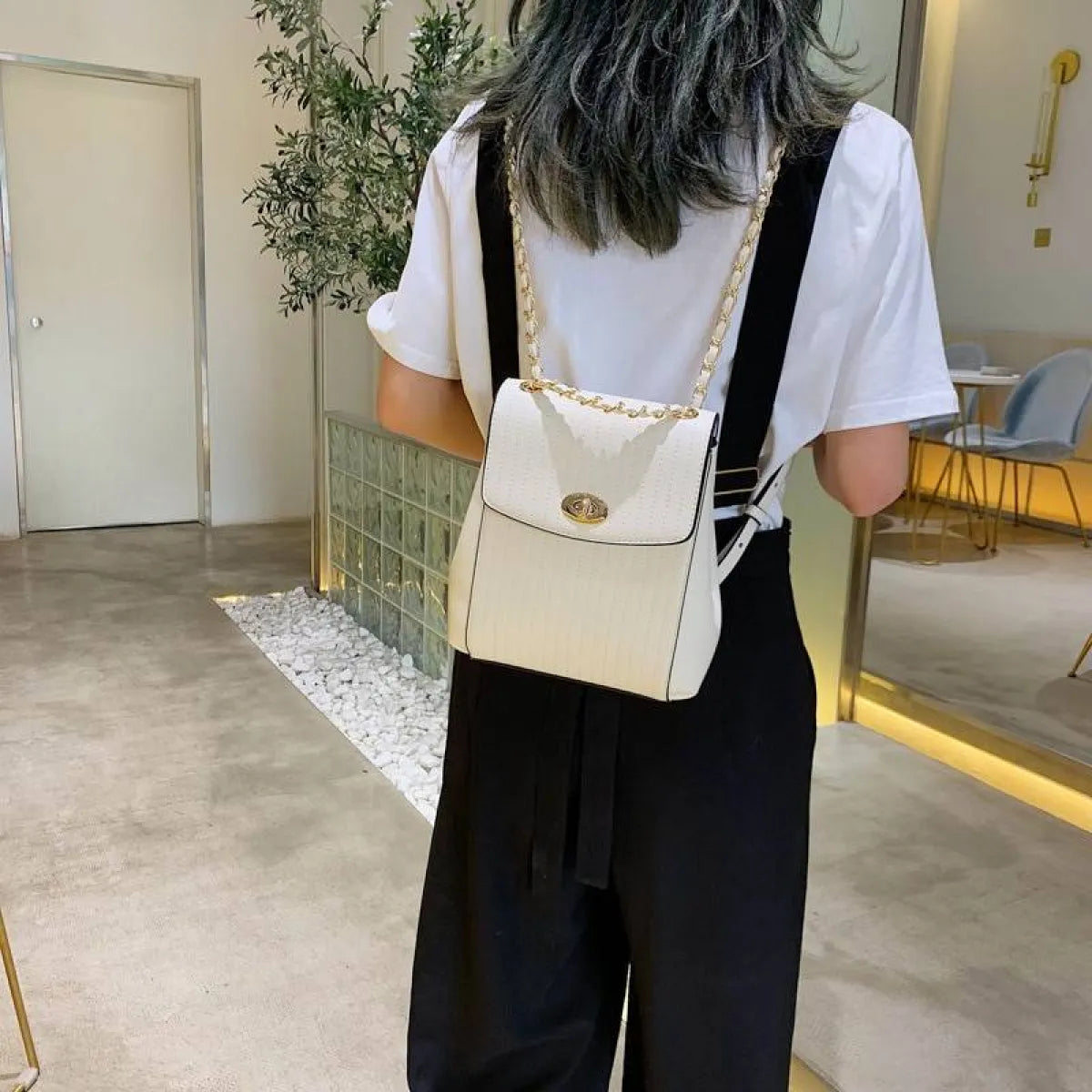 Chain Detail Backpack