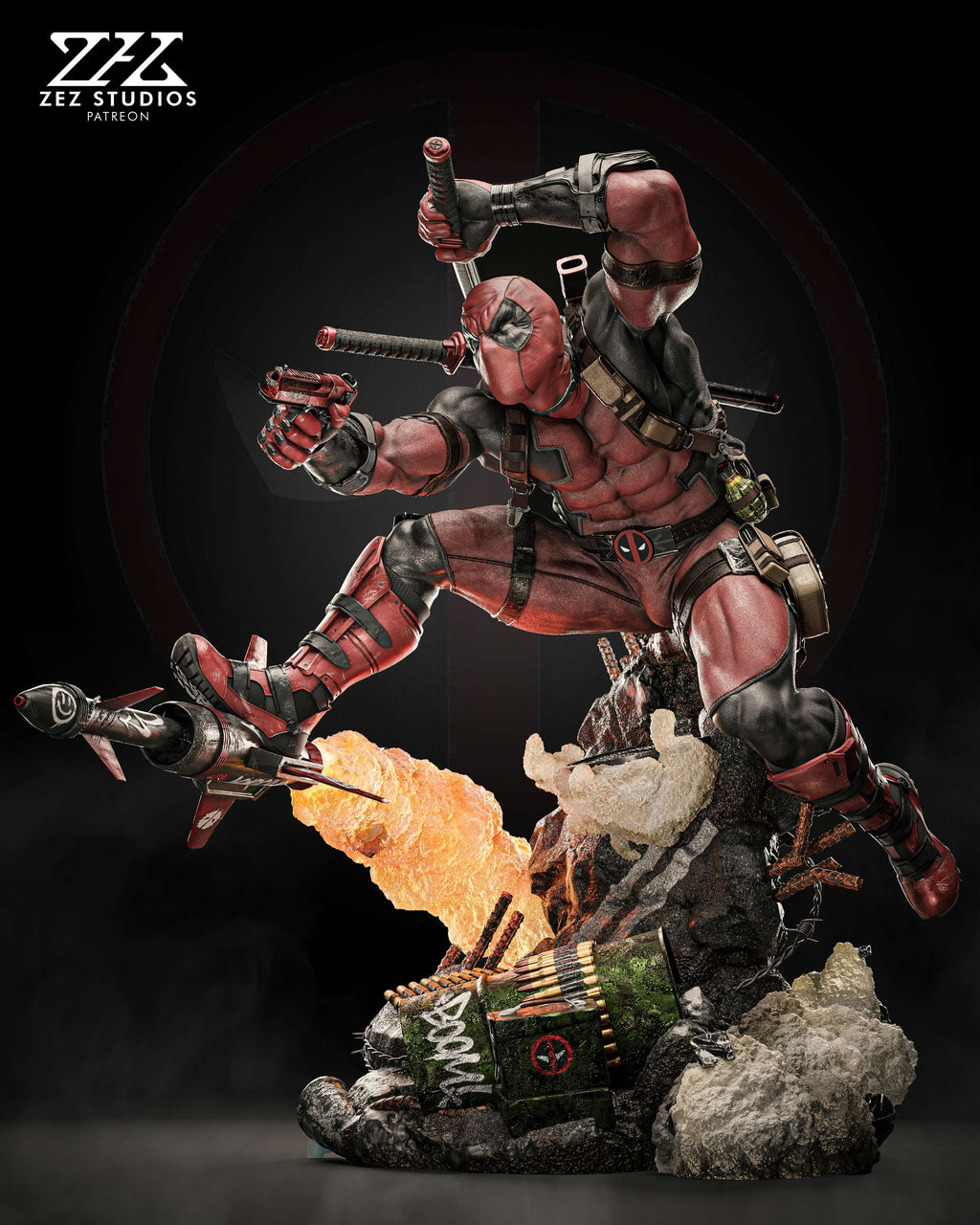Deadpool - Marvel Comics  - 1:4 Scale