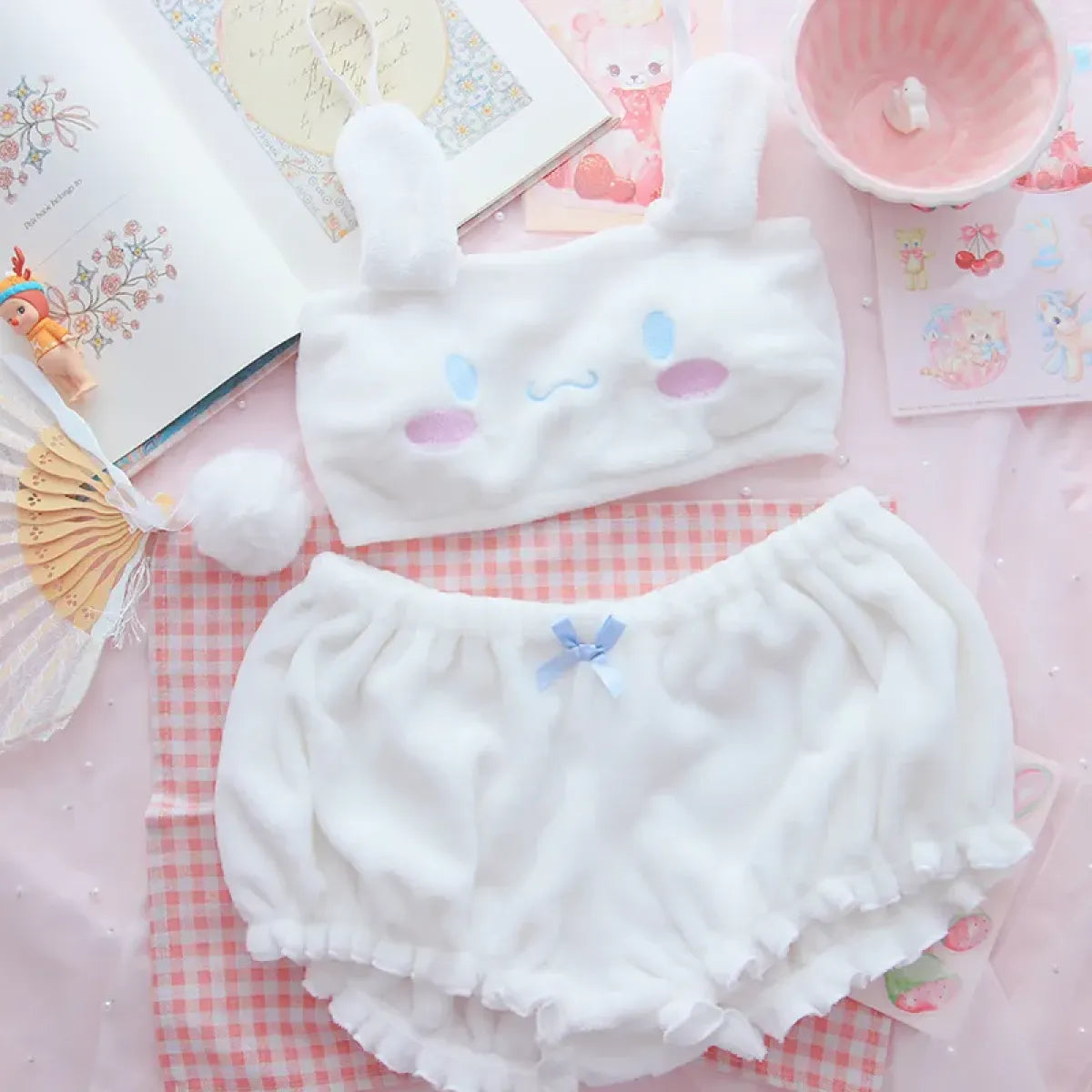 My Melody Cinnamoroll Pajama Two Piece Set