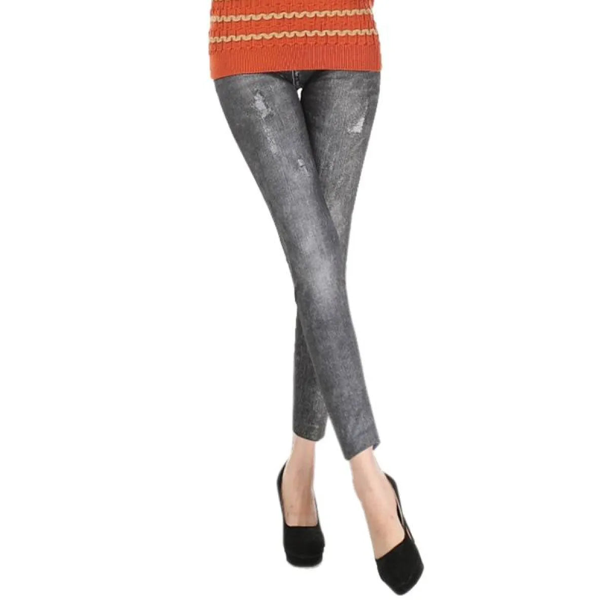Women's Skinny Mid Waist Jeans