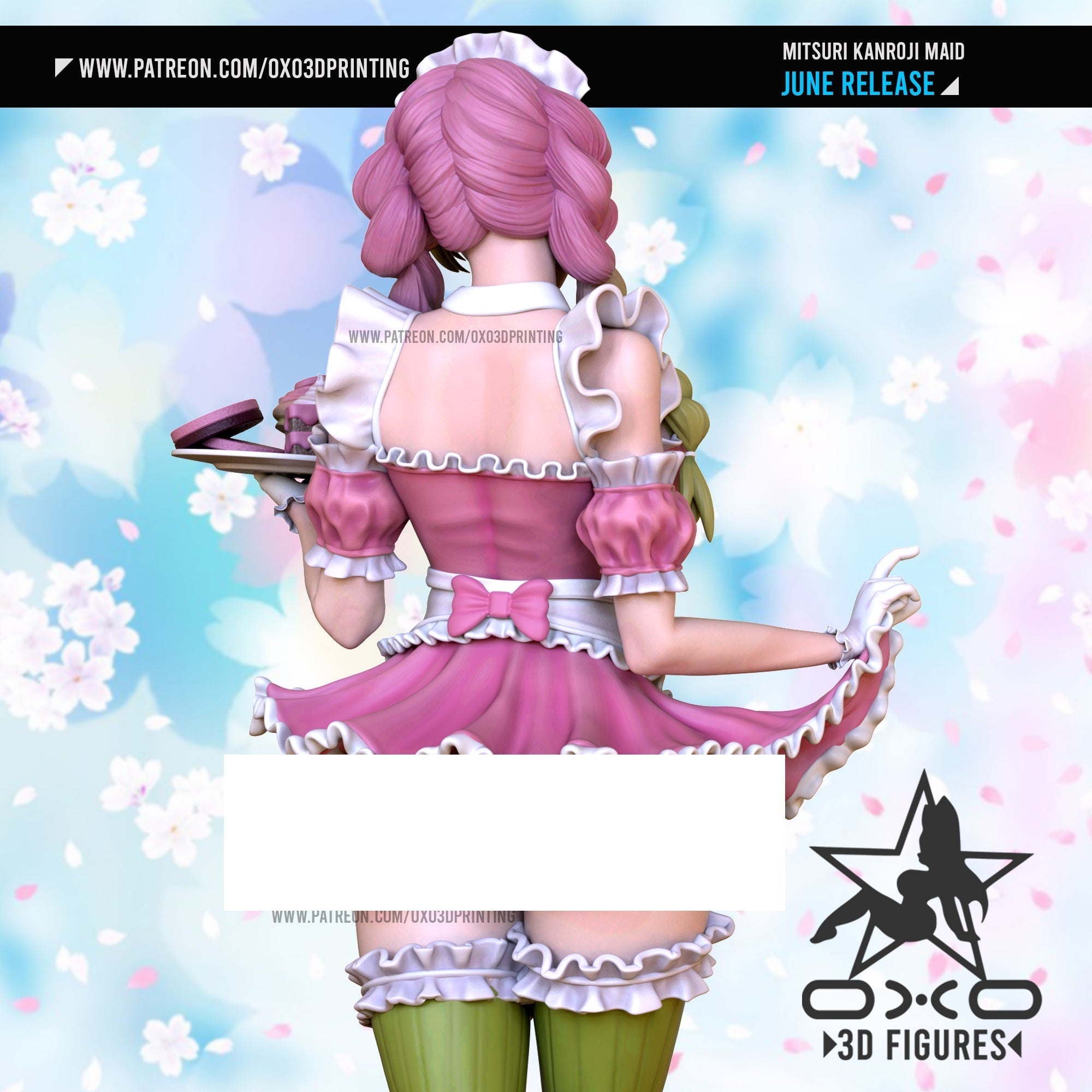 Mitsuri Maid - Demon Slayer / Kimetsu no Yaiba - (SFW/NSFW 18+) 1:10 Scale