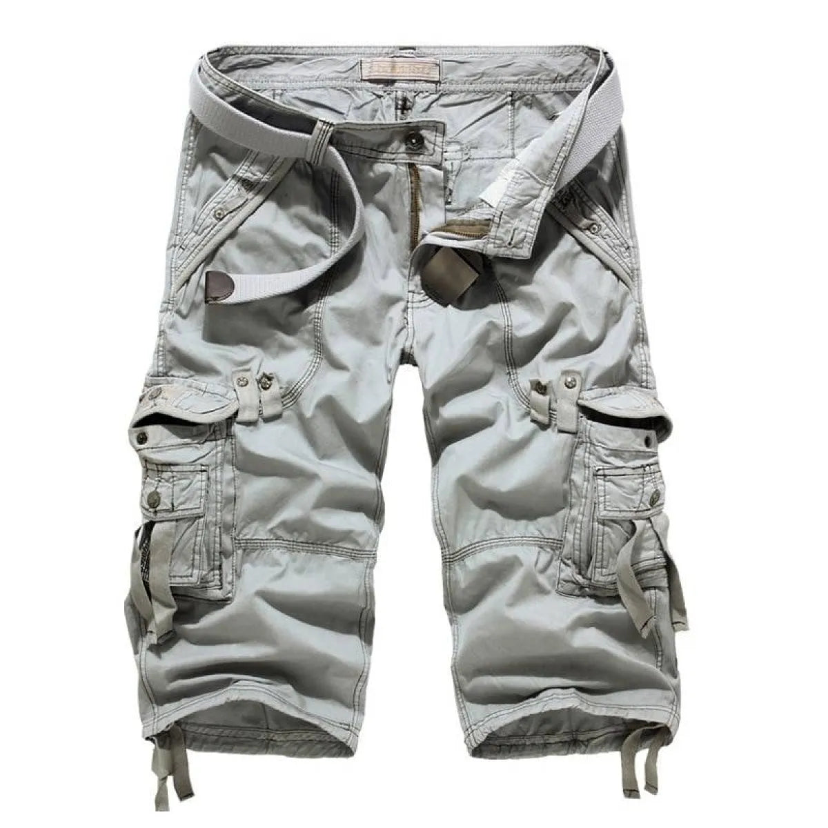 Patterned Art Textile Shorts