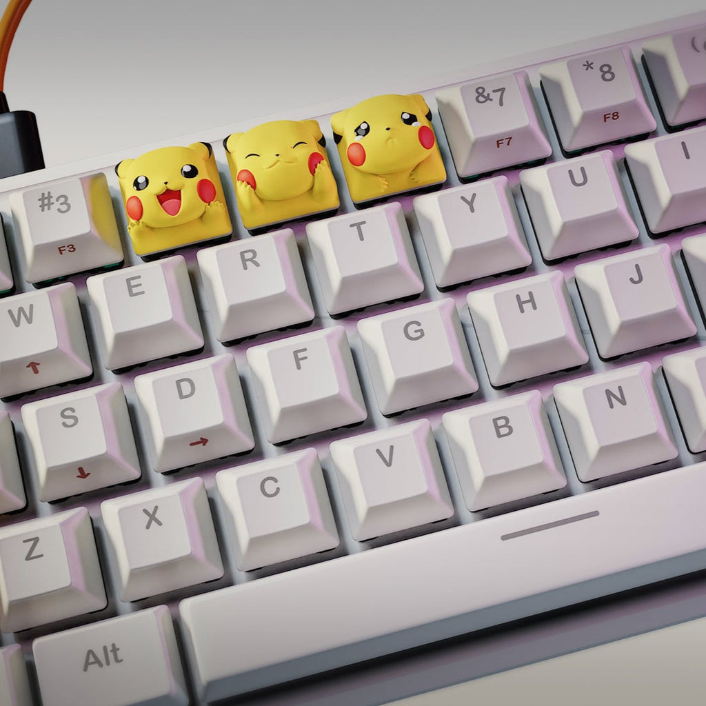 Pikachu - Pocket Monsters - Keyboard Keycaps