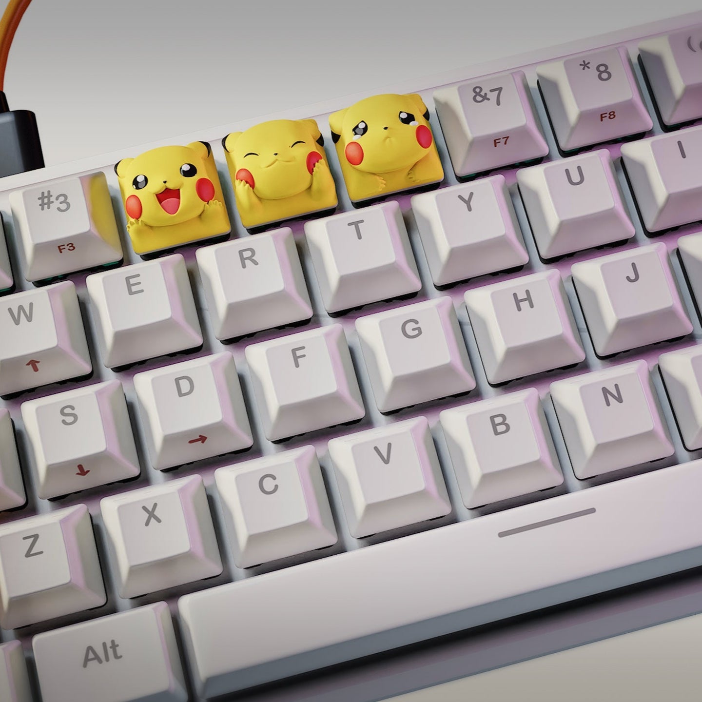 Pikachu - Pocket Monsters - Keyboard Keycaps