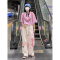 Cute Pink Girl Graffiti Jeans