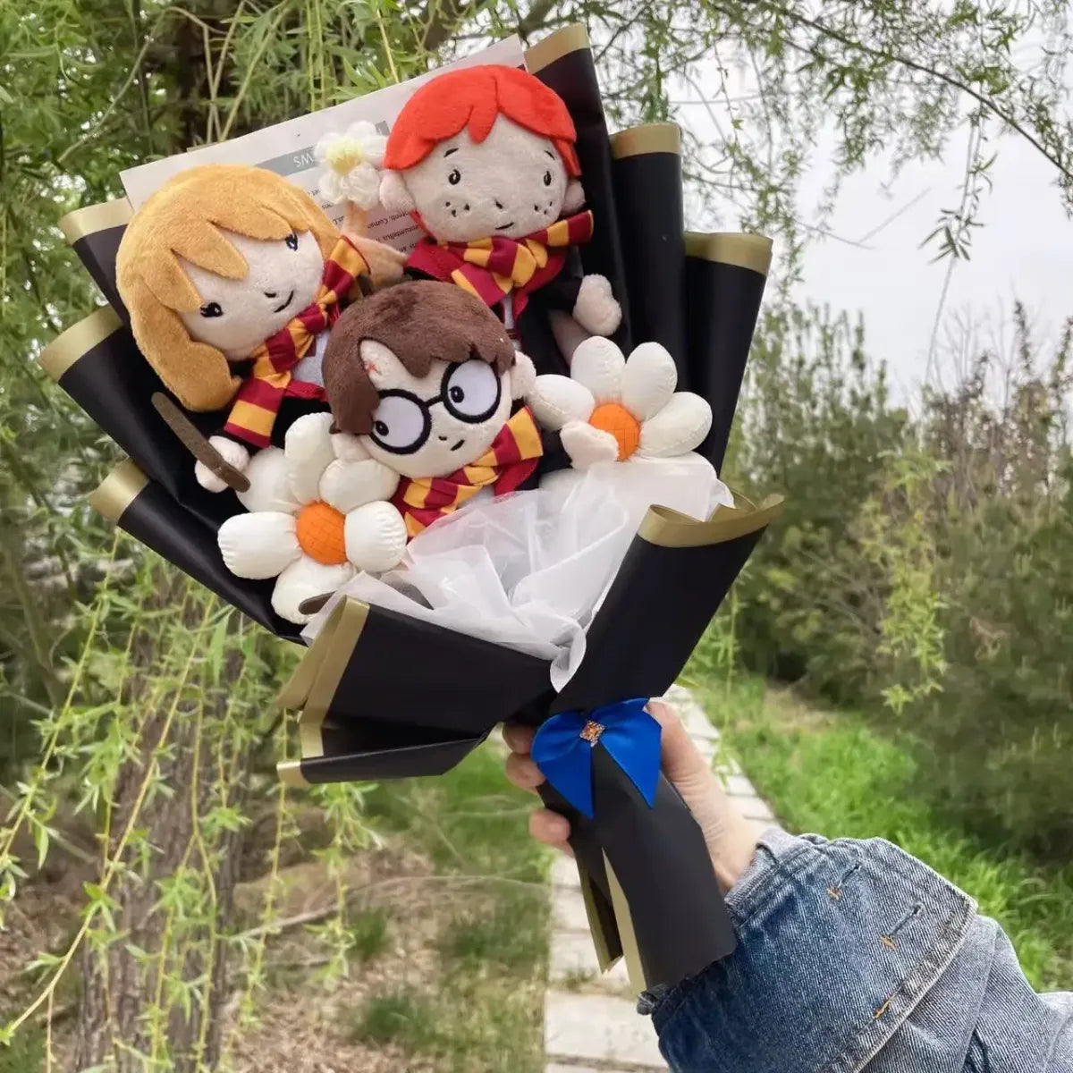 Harry Potter Plush Bouquet – Handmade Cute Graduation Gift for Fans