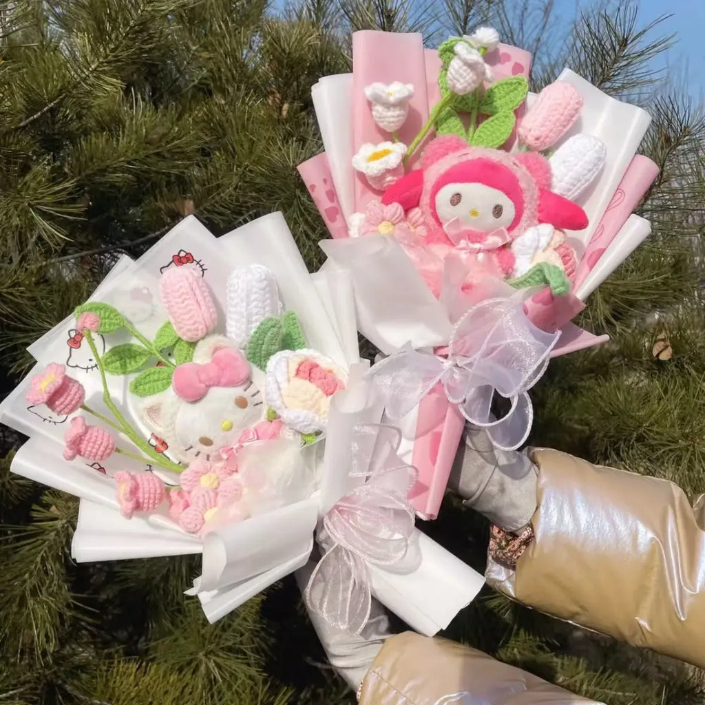 Sanrio Plush Flower Bouquet – Valentine & Graduation Gift