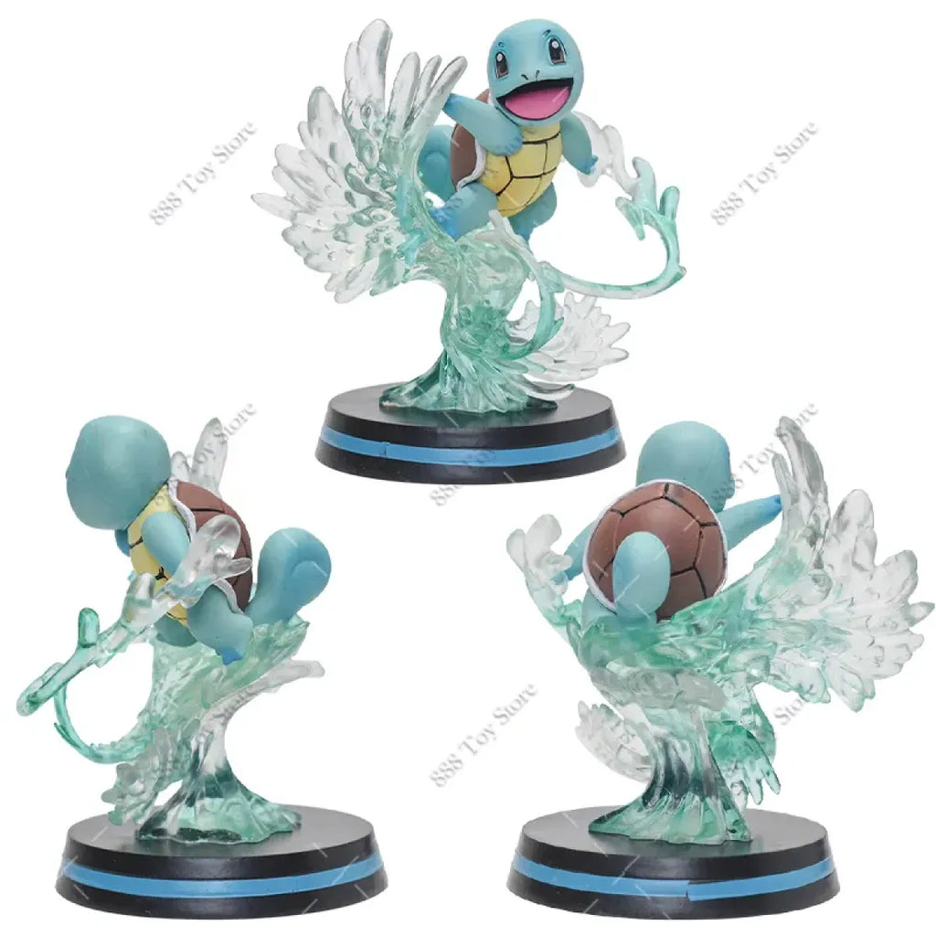 Pokemon Charizard, Squirtle, Bulbasaur, Vulpix Figures