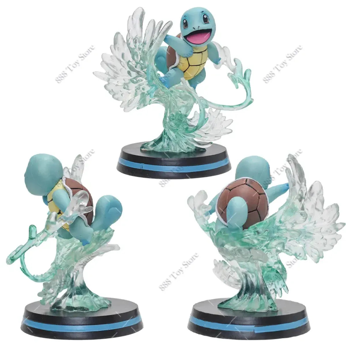 Pokemon Charizard, Squirtle, Bulbasaur, Vulpix Figures