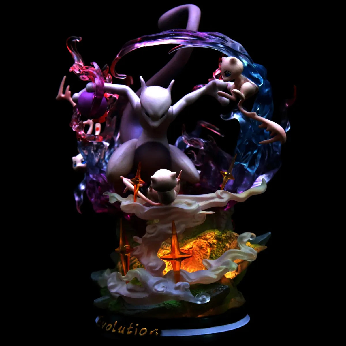 Pokemon Evolution Figures - Charizard, Eevee, Mewtwo, Gengar