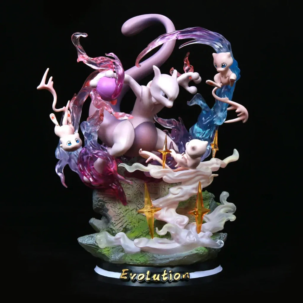 Pokemon Evolution Figures - Charizard, Eevee, Mewtwo, Gengar