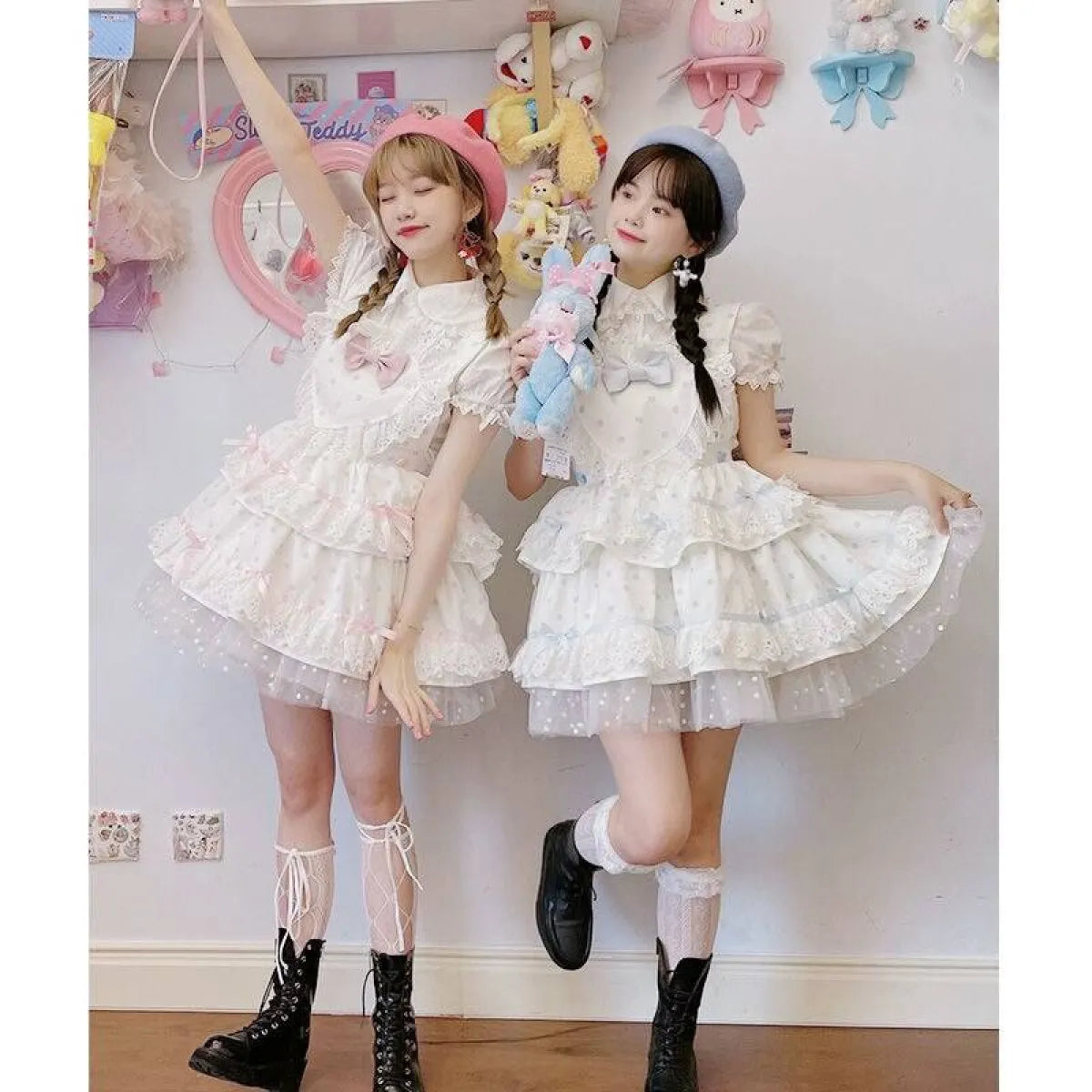 Lolita Sweet Love Polka Dot Dress