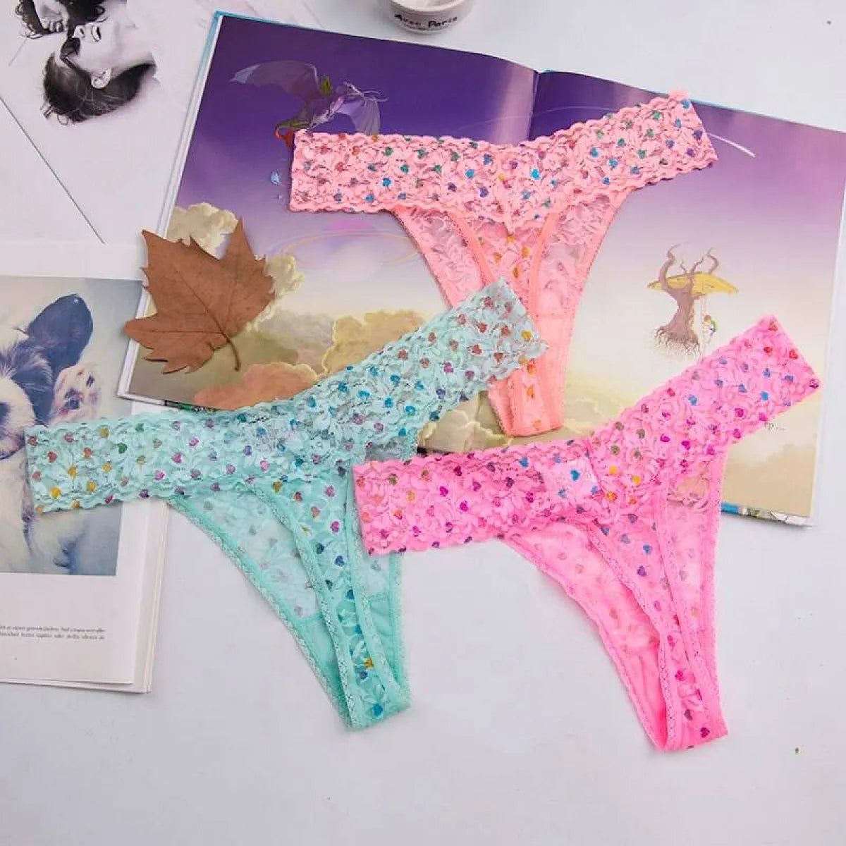 Silk Sexy Thongs for Women
