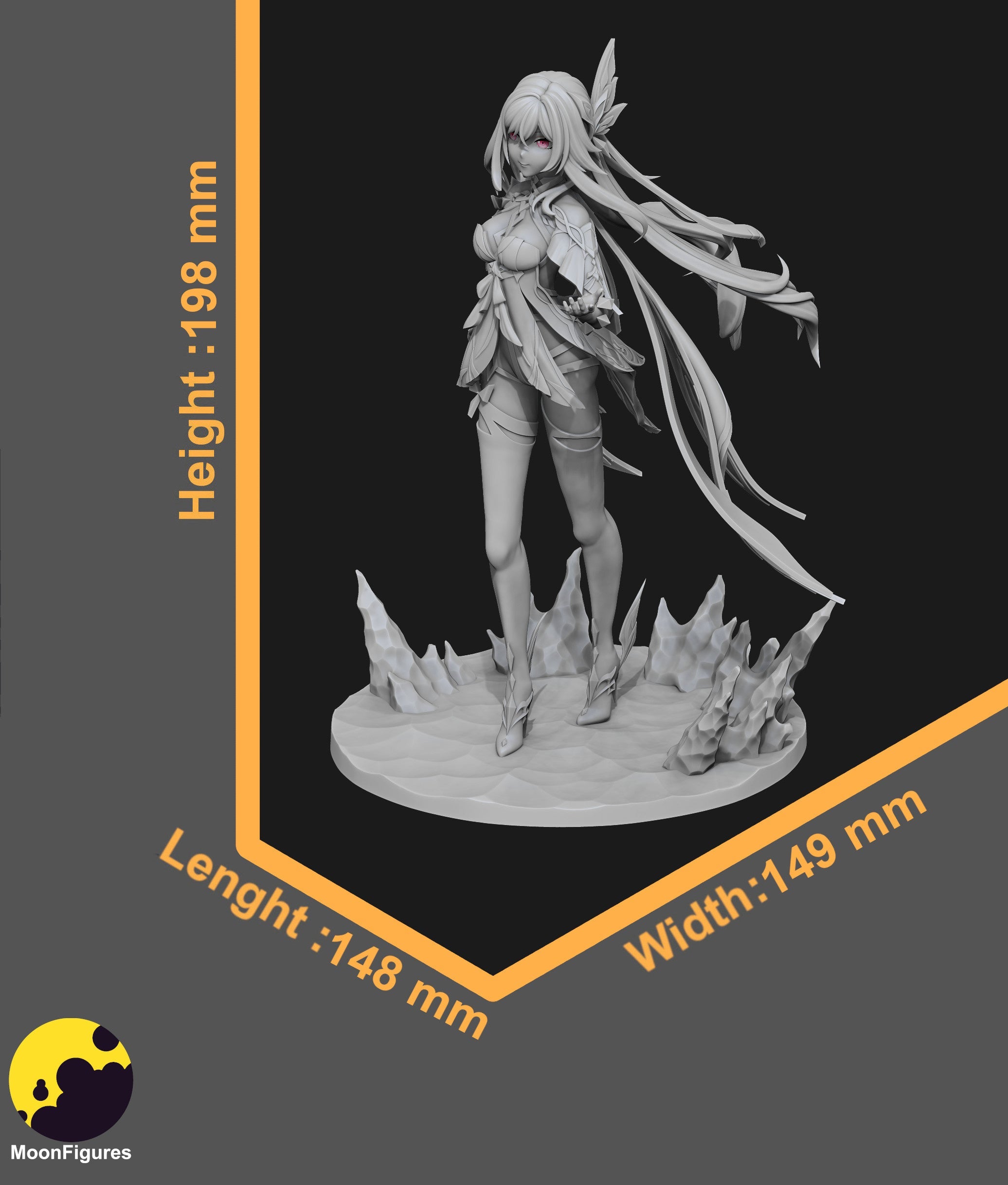 Skirk - Genshin Impact - 1:10 Scale Figure