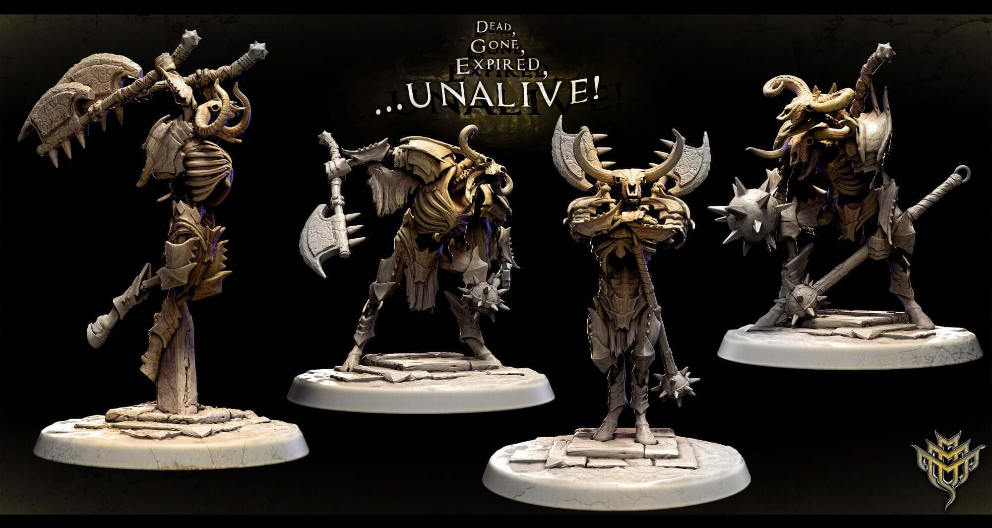 Skele-Taur Army Set – Undead Minotaur Warriors