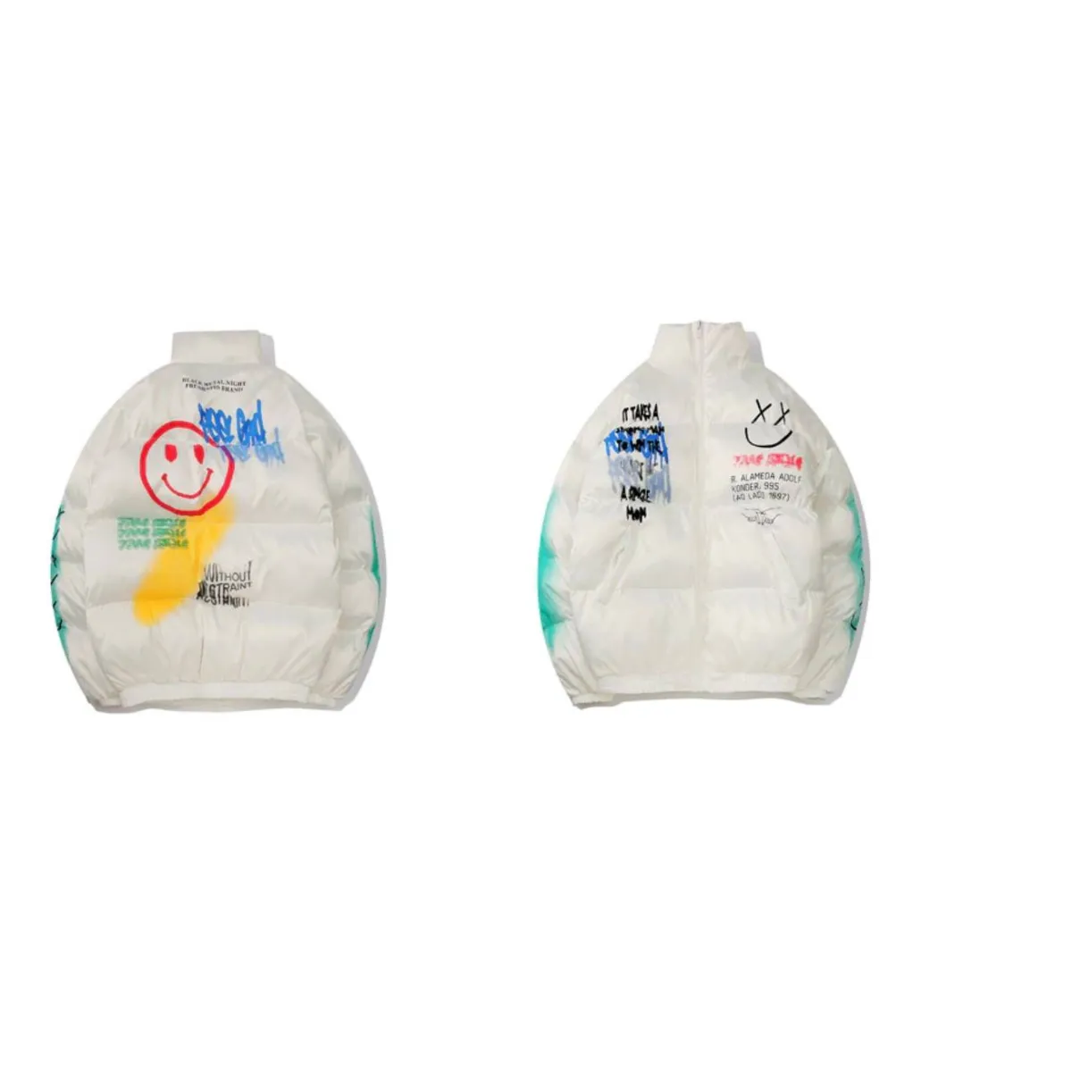 Smiley Face Puffer Jacket