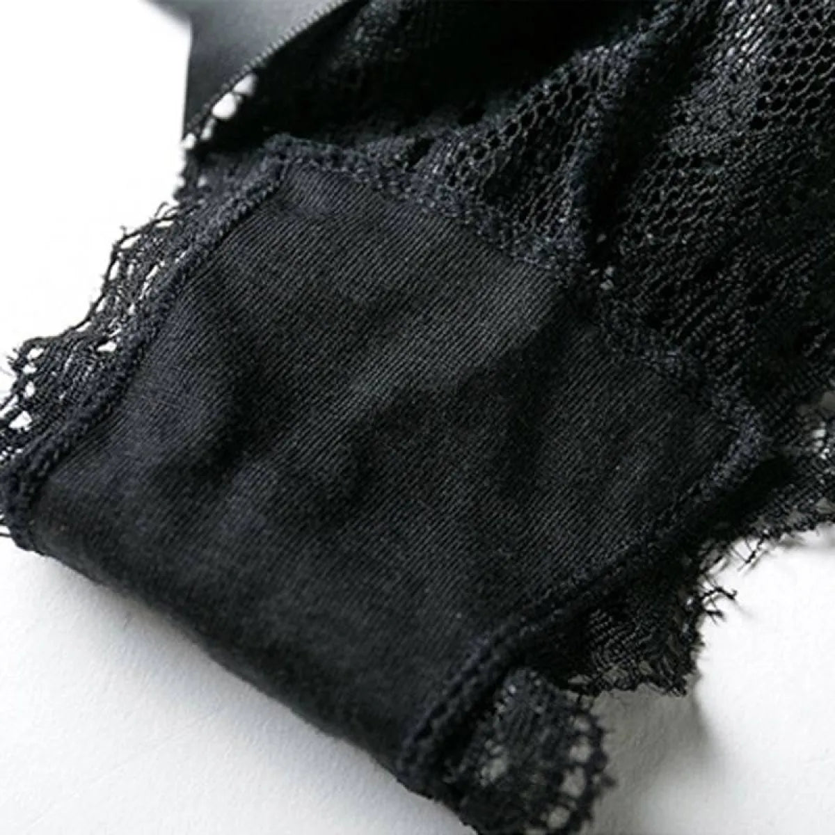 Women's Solid Laced Thong
